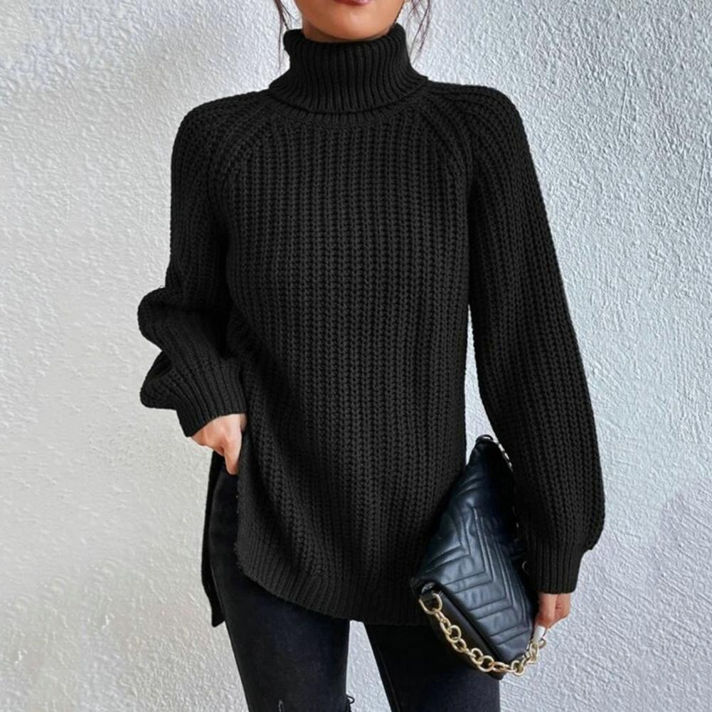 Laura | Women's Turtleneck Sweater Long Sleeve Loose Fit Casual Style