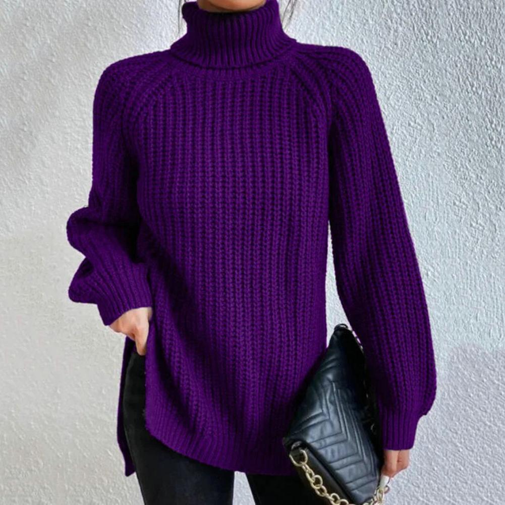 Laura | Women's Turtleneck Sweater Long Sleeve Loose Fit Casual Style