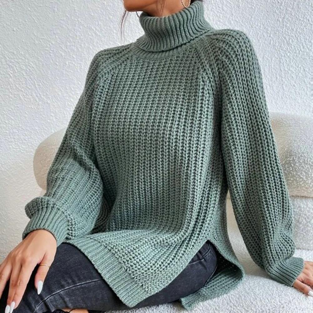 Laura | Women's Turtleneck Sweater Long Sleeve Loose Fit Casual Style