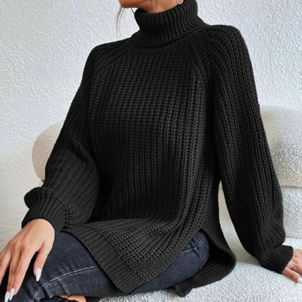 Laura | Women's Turtleneck Sweater Long Sleeve Loose Fit Casual Style