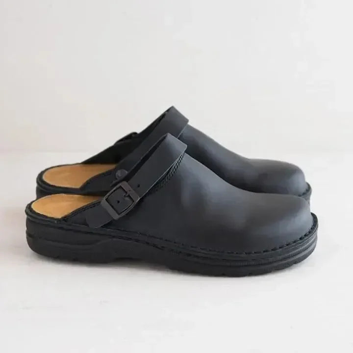 Marko | Men's Leather Slippers Summer and Casual Style