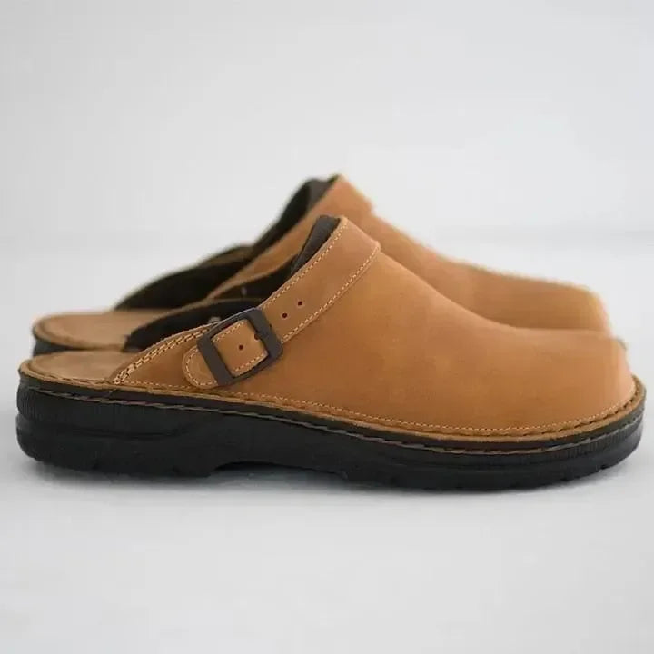 Marko | Men's Leather Slippers Summer and Casual Style